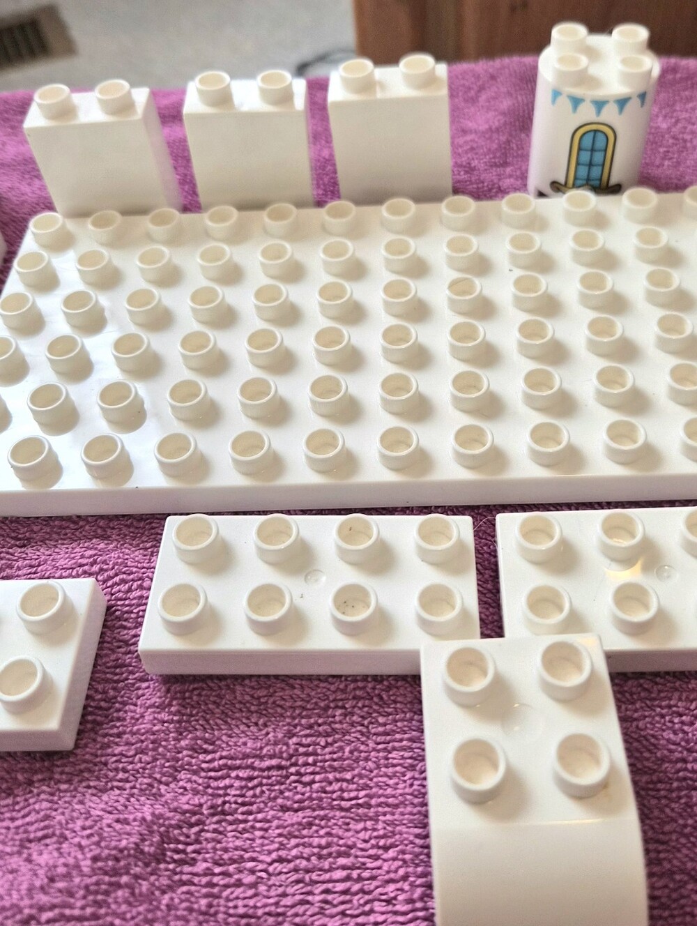 Lego Lot Of 14 Blocks White Great Condition!! - Picture 4 of 4